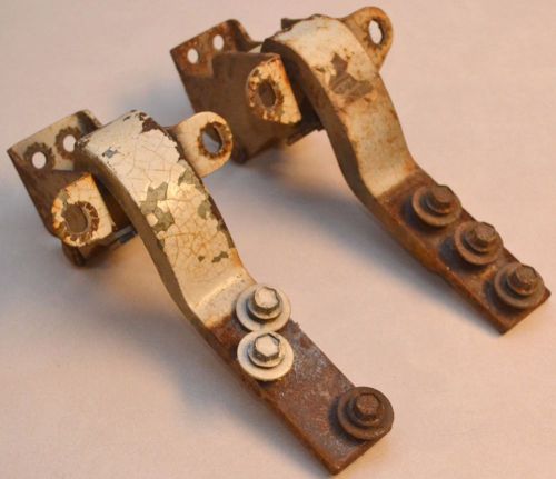 1964 ford galaxie front door hinges - left, driver side - upper &amp; lower pair
