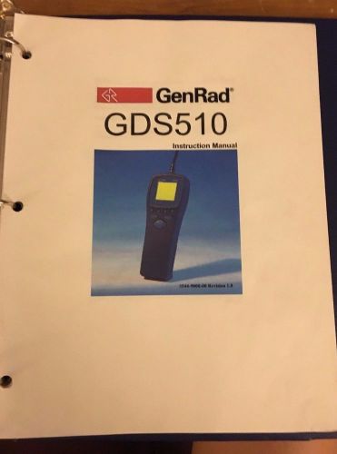 Genrad gen rad gds510 instruction manual oem