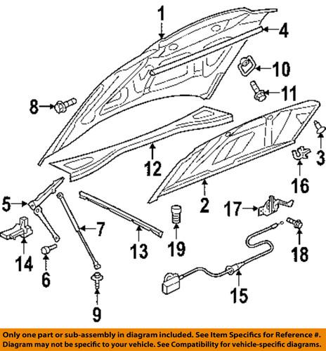 Mopar oem 5065521ak hood-insulator
