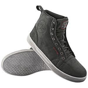Men's speed &amp; strength black 9 chuck taylor style motorcycle boots shoes 11