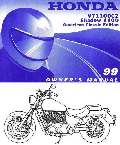 1999 honda vt1100c2 shadow 1100 motorcycle owners manual-shadow ace-vt1100 c 2