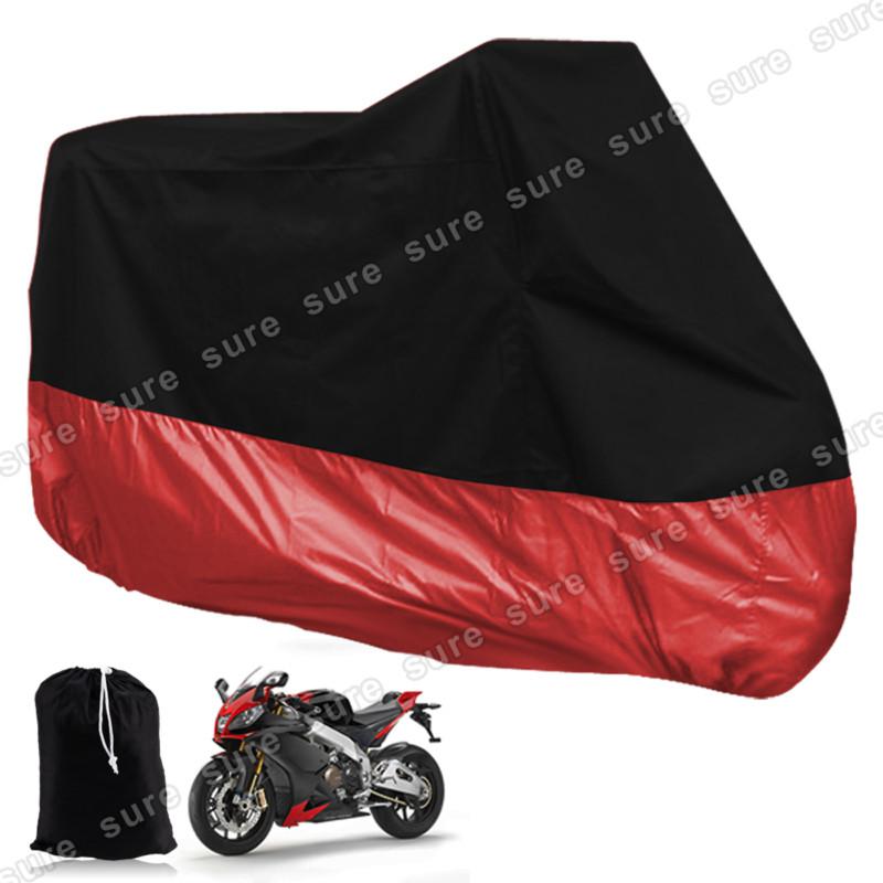 Waterproof motorcycle cover waterproof fits harley davidson outdoor red + bag