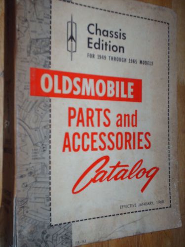 1949-1965 oldsmobile chassis parts catalog / orig book!