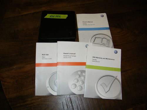 2013 volkswagen touareg owners manual with case vok588