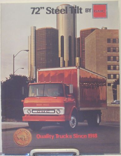 Nos 1979 gmc truck dealership sales brochure 72 inch steel tilt cab