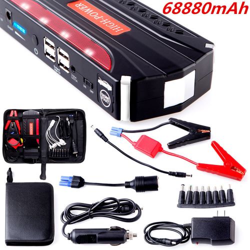 Purchase 68800mAh High Power Car Jump Starter Power Bank Rechargable Battery 4USB Charger in CN