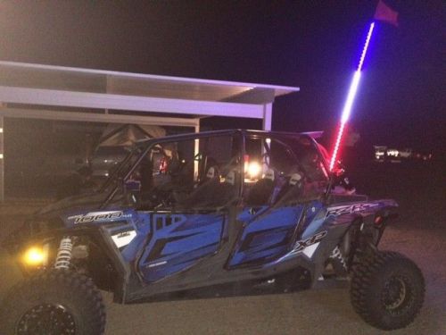 Led whip atv, utv, jeep - 6' red, white, &amp; blue