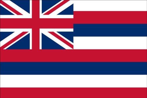 Hawaii  boat flag 12&#034;x18 &#034;made in usa - polyester,w/brass grommets,outdoor