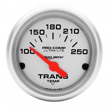 Autometer gauge, ultra lite transmission temp. 100-250 deg. 2-1/16&#034; -4357