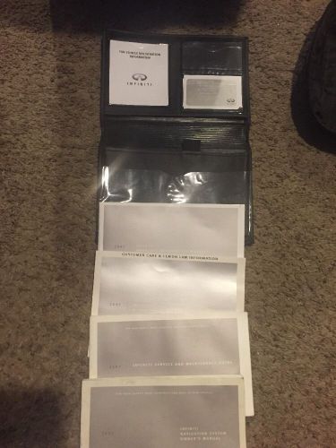 2007 infiniti g35 owners manual with reference guides, voice recognition &amp; case