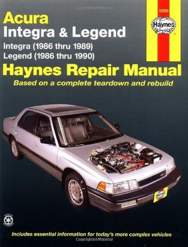 Acura service shop repair manual integra &amp; legend 1986 1987 1988 1989 1990 new