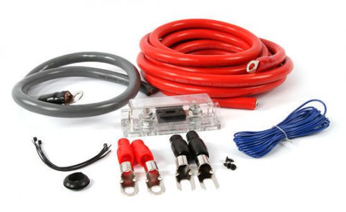 Truconnex tc4kit-0 1/0 gauge awg cca amplifier wiring kit for system up to 1500w