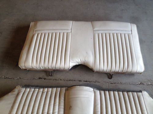 1969 mercury cougar rear seat / white