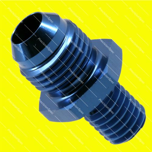 An6 6an jic male flare to m10x1.5 metric fitting adapter blue w/ 1yr warranty