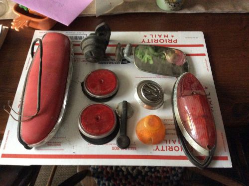 Vw karmann  ghia rear license   and misc parts