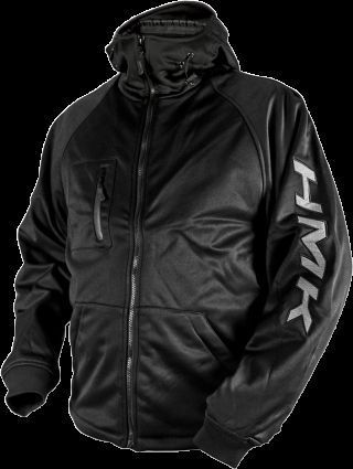 Hmk hooded tech shell jacket black