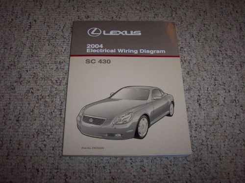 2004 lexus sc430 sc 430 electrical wiring diagram manual convertible 4.3l v8
