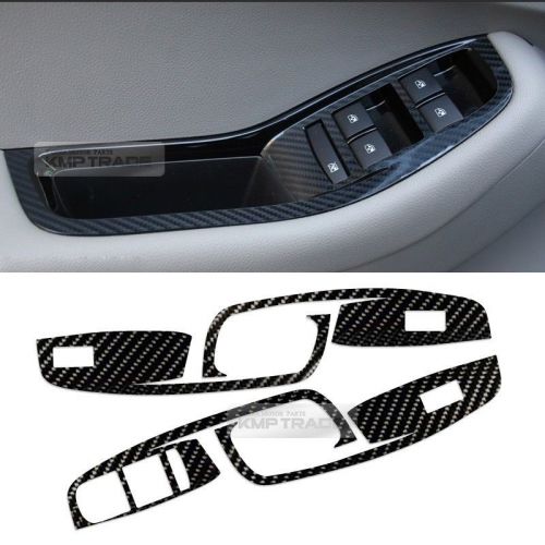 Interior window switch 5d glossy shiny carbon decal for chevy 2010-2017 orlando