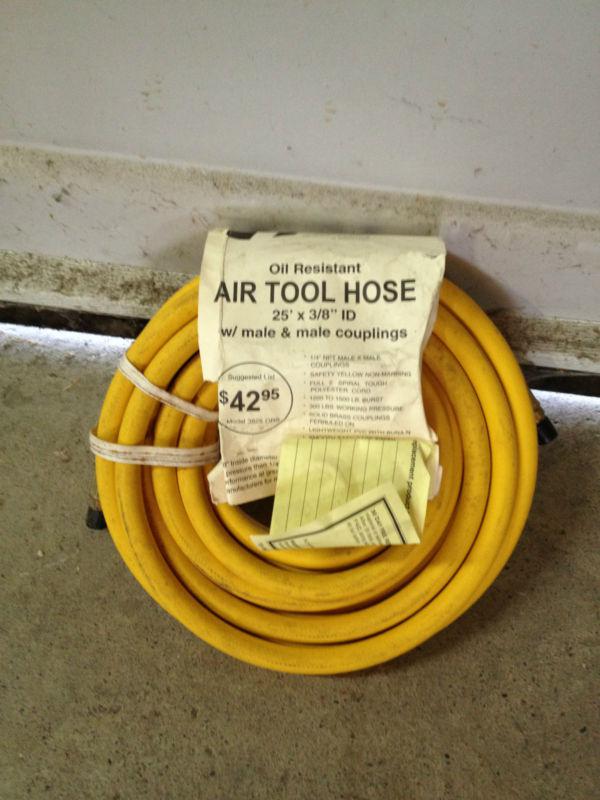 Power port 3/8 25ft rubber air hose