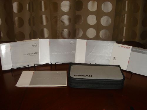 2008 08 nissan armada owner&#039;s manual set with oem case