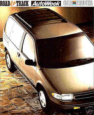 1993 nissan quest factory road test reprint-quest