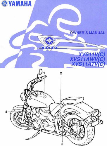 2006 yamaha v-star 1100 owners manual -vstar-custom-classic-silverado-dragstar