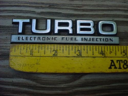 Mopar 80s 90s turbo electronic fuel injection emblem dodge plymouth chrysler