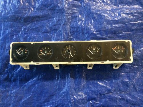87-91 jeep wrangler yj gauge cluster fuel temp press volt clock original