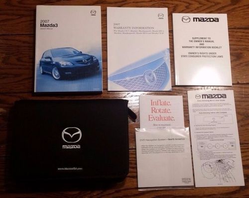 2007 mazdaspeed 3 owners manual