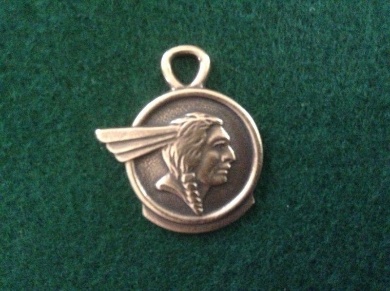 Vintage pontiac chief key chain emblem badge accessory pendant