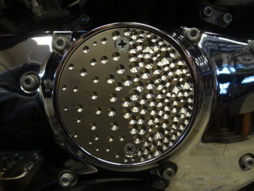 Harley davidson evo ignition points cover titanium chopper bobber cafe racer usa