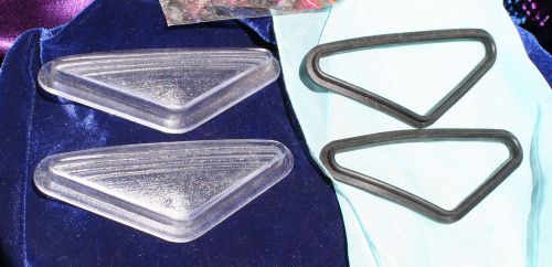 Corvette 1953 1954 1955 license light lens + gasket set