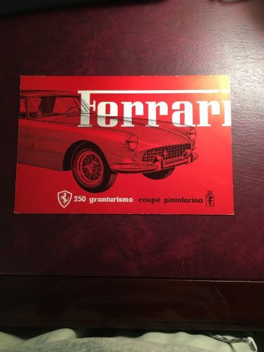 Ferrari brochure 250 granturismo coupe pining aroma merritt p 167