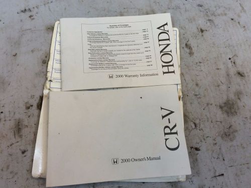 Honda crv cr-v owners manual book guide 00 2000