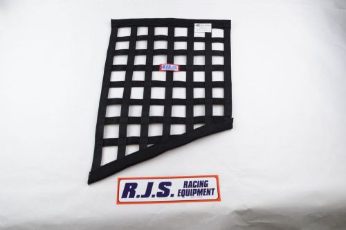 Rjs racing equipment sfi 27.1 black ribbon window net 18x18x18x24