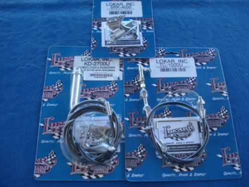 Lokar tc1000u kd2700u srd4000 gm 700r kickdown throttle &amp; carb braket kit save!!