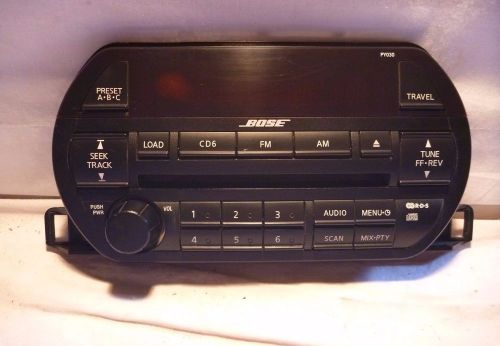 02 03 nissan altima bose radio 6 disc cd face plate py030 28185-8j200 cy001