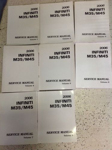 2006 infiniti m35 m45 service repair shop workshop manual set oem book factory