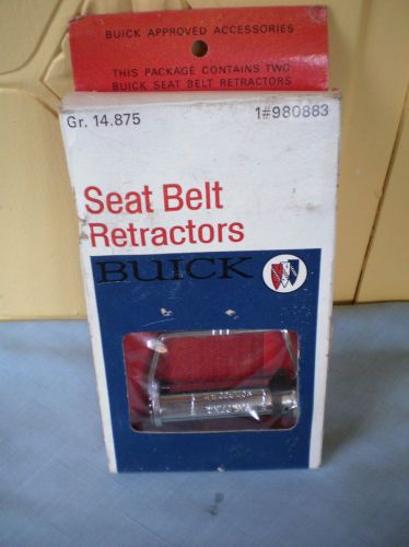 Vintage buick accessory seat belt retractors # 980883   nos in box