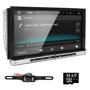 Android 4core 7"universal 2din car gps navigation dvd player radio stereo+camera