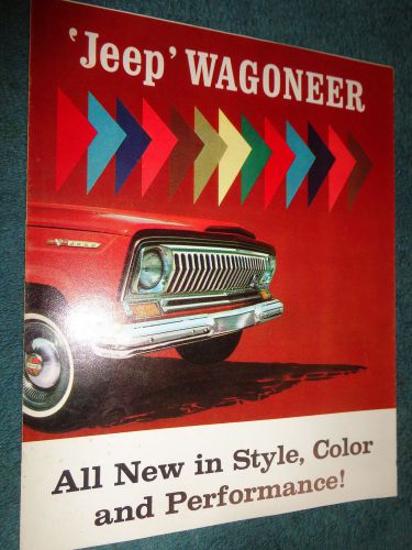 1965 jeep wagoneer sales brochure original dealership piece