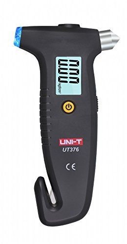 Ziboo uni-t ut-376 portable digital tire pressure gauge - with safety hammer,