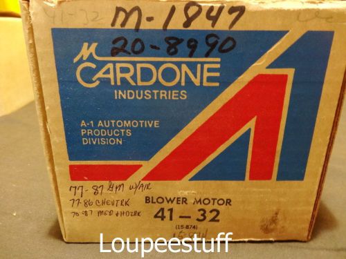 Cardone blower motor 41-32 m1847 1971 - 87 gm chevy truck int&#039;l 1967  j522
