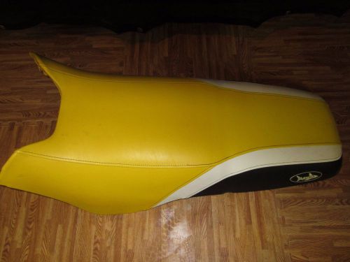 Sea-doo xp yellow seat cover x4 hull hydroturf black white seadoo