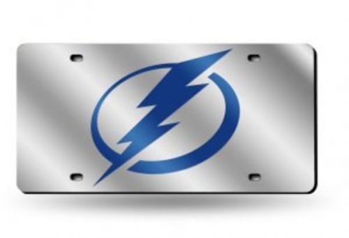 Tampa bay lightning silver laser license plate