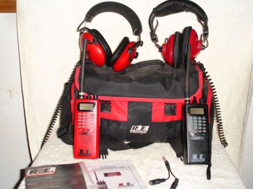 Pair of re2000 alpha portable  racing scanner