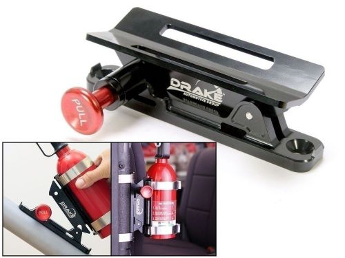 Fire extinguisher mount black mustang and classic car safety  scott drake
