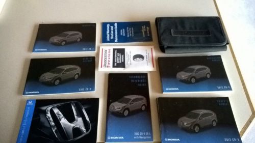 2012 honda cr-v owners manual with supplements and case