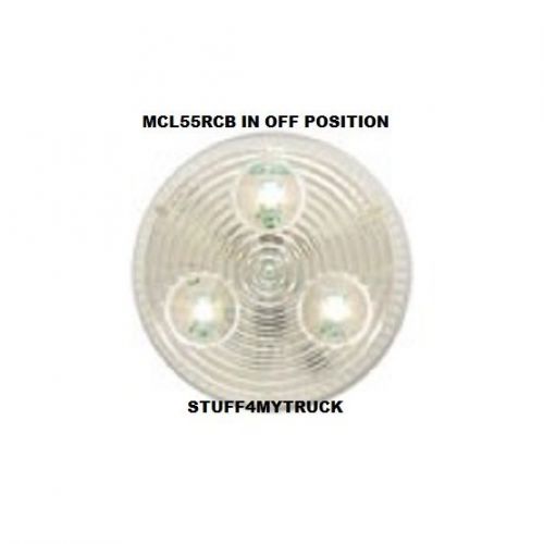 2  led clear lens amber marker lights 5 clear lens red - two inch diam. kits