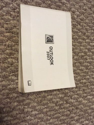 2007 saturn outlook owners manual